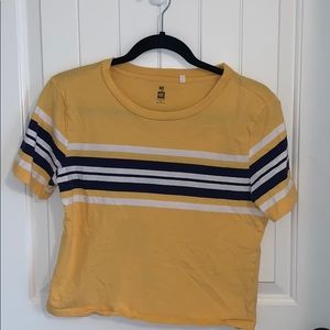 Pacsun Yellow Striped Tee